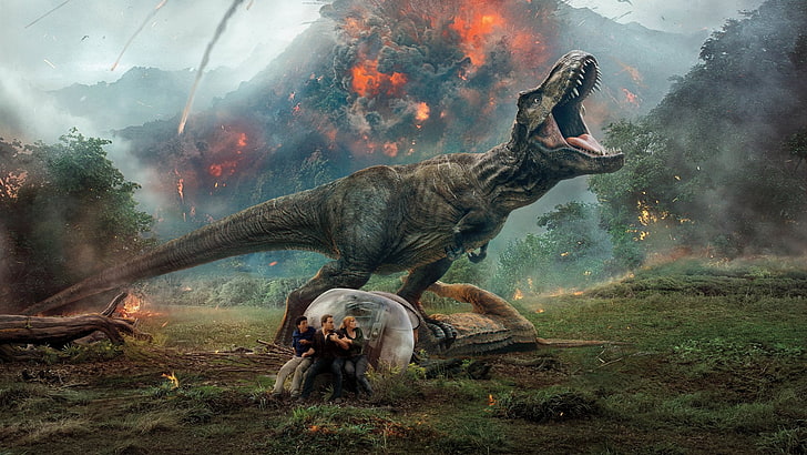 Jurassic World Fallen Kingdom scene, Movie, Jurassic World: Fallen Kingdom, HD wallpaper