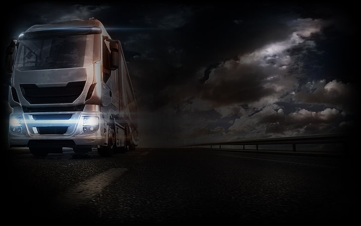 Video Game, Euro Truck Simulator 2, transportation, cloud - sky, HD wallpaper