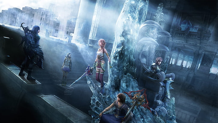 Final Fantasy digital wallpaper, Final Fantasy XIII, Claire Farron