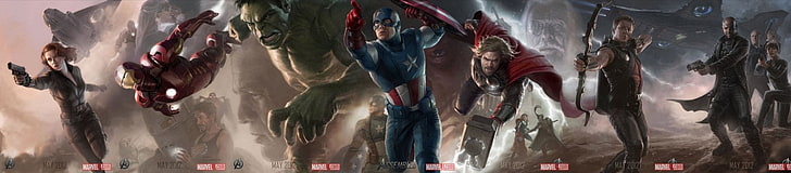 Marvel Avengers wallpaper, The Avengers, Black Widow, Captain America