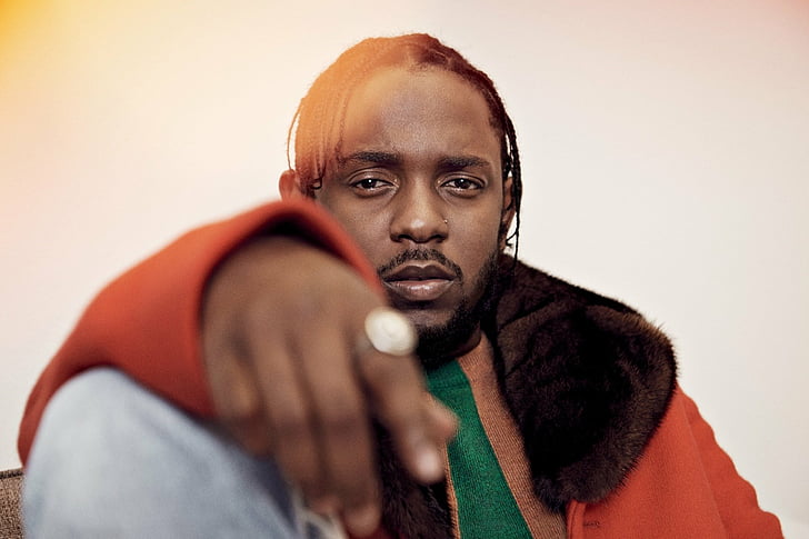 HD wallpaper: portrait display, hip hop, Kendrick Lamar, red, wall