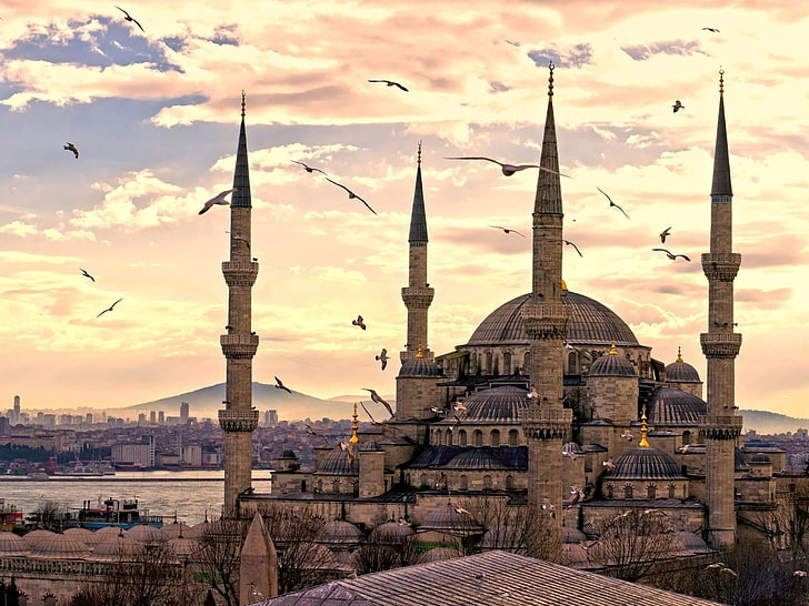 2560x1920 px Islam Istanbul Mosque Sultan Ahmed Mosque turkey Motorcycles BMW HD Art