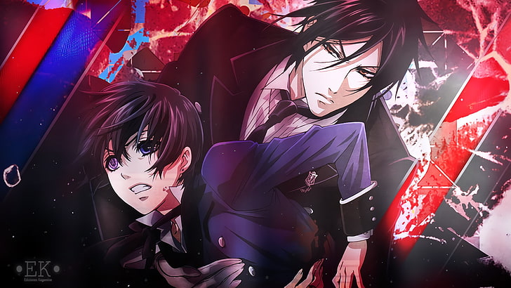Black Butler, anime, real people, lifestyles, arts culture and entertainment, HD wallpaper