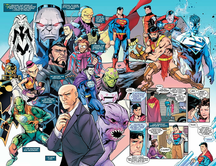 Dc Comics Metalfigs Superman Lex Luthor Parademon Bizarro & Amp; Am 