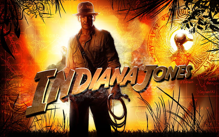 Indiana Jones, Movie, Man, Hat, Beard, Whip, Adventure