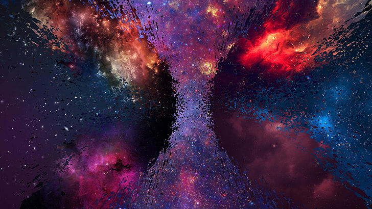Nova, spray, galaxy, shattered, space, Milky Way