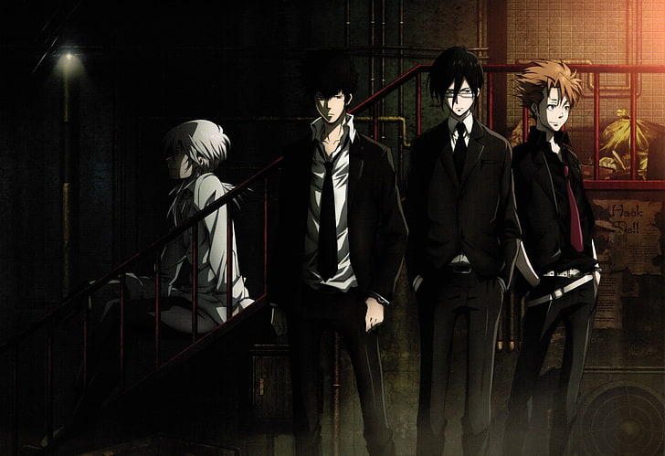 HD wallpaper: four male anime character digital wallpaper, Psycho-Pass,  Shinya Kogami | Wallpaper Flare