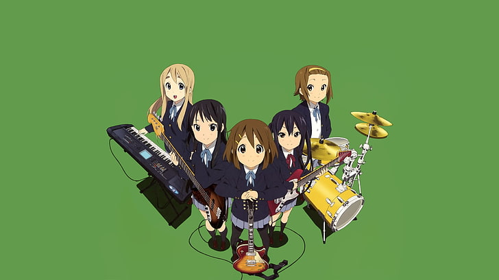 K-ON!, Akiyama Mio, Hirasawa Yui, Kotobuki Tsumugi, Nakano Azusa, HD wallpaper