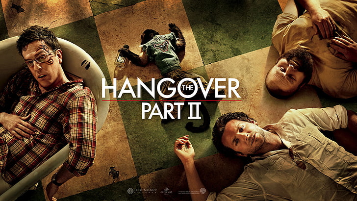 Hangover Part II illustration, monkey, Bradley Cooper, The Hangover Part 2