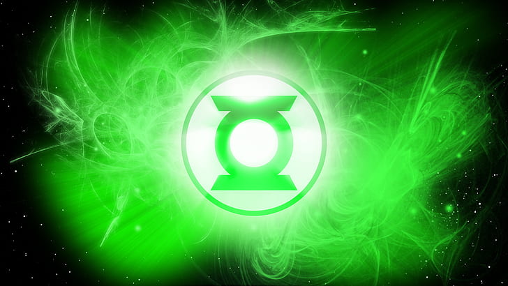 Green Lantern Green HD, green lantern logo, cartoon/comic
