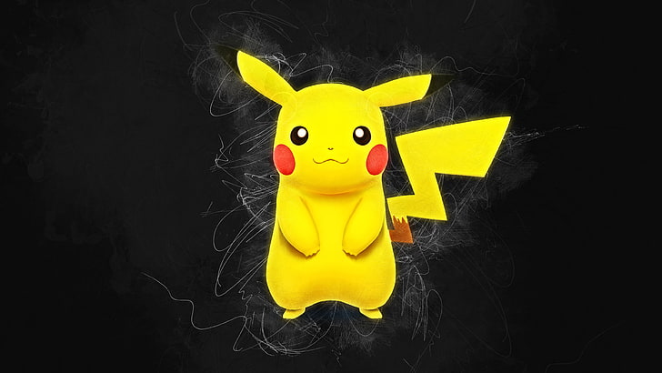 Pikachu illustration, hero, artwork, Pokémon, Super Smash Brothers, HD wallpaper