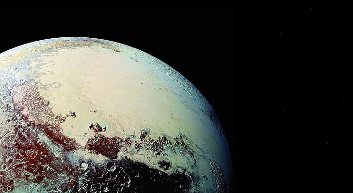 80k Pluto, cosmic planet wallpaper, Space, nasa, new horizons