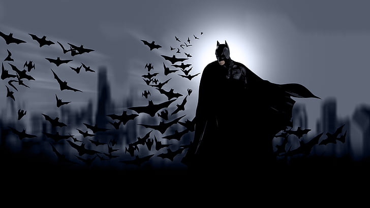 Batman Bats HD, cartoon/comic, HD wallpaper