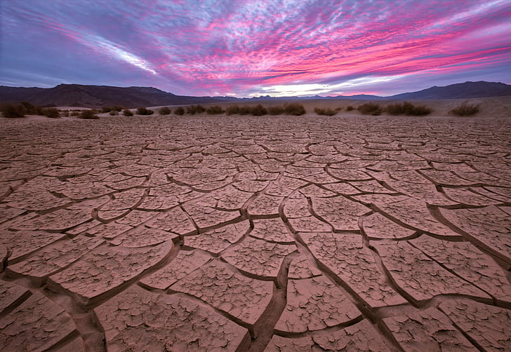 panoramic photography of drought land, Cracks, department of the interior, HD wallpaper