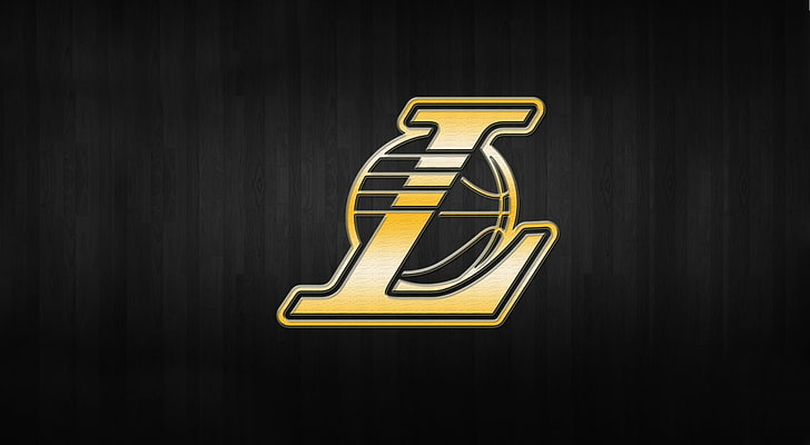 Los Angeles Lakers logo, nba, background, gold, gold Colored