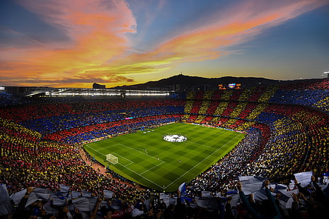 Hd Wallpaper Fc Barcelona Soccer Clubs Camp Nou Champions