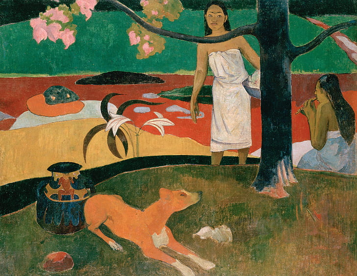 picture, genre, Paul Gauguin, Eugene Henri Paul Gauguin, Tahitian Pastorals, HD wallpaper