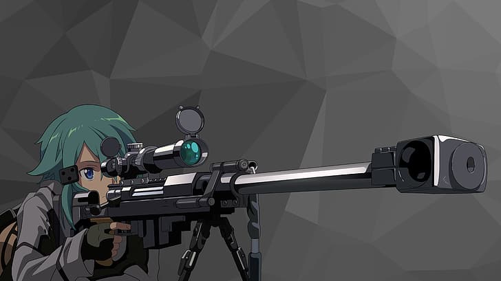 Sinon (Sword Art Online), Asada Shino, Hecate II, sniper rifle