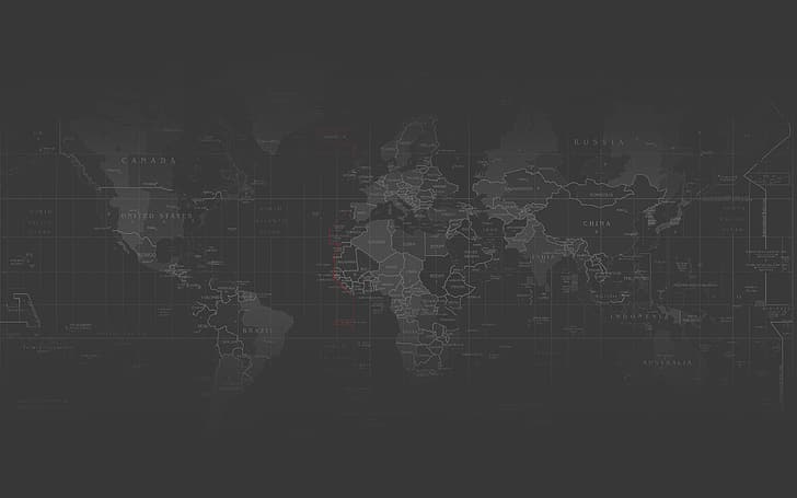 HD wallpaper: map, world, dark, dark background, continents, geography,  Digital Grid | Wallpaper Flare