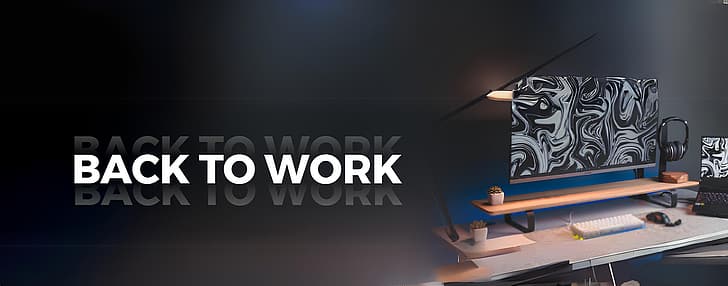 workspace, modern, HD wallpaper