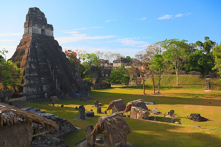 Maya (civilization), Guatemala, history, the past, plant, architecture