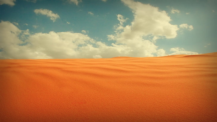 desert dunes, nature, sand, cloud - sky, scenics - nature, landscape, HD wallpaper