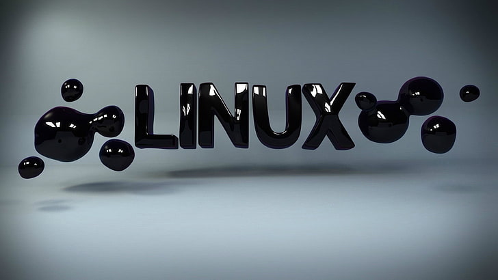 Linux logo, GNU, text, communication, western script, indoors, HD wallpaper