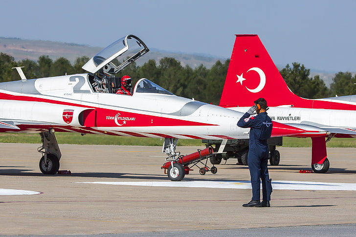 Turkish Stars, Turkish Air Force, Türk Yıldızları, Turkey, HD wallpaper