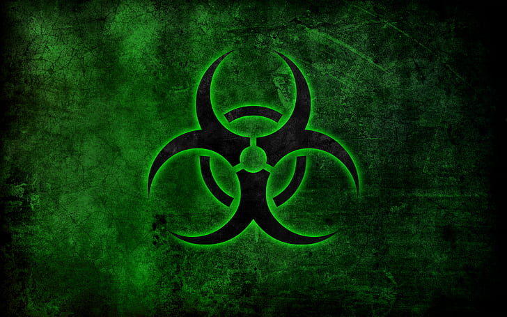 Sci Fi, Biohazard, Green, HD wallpaper