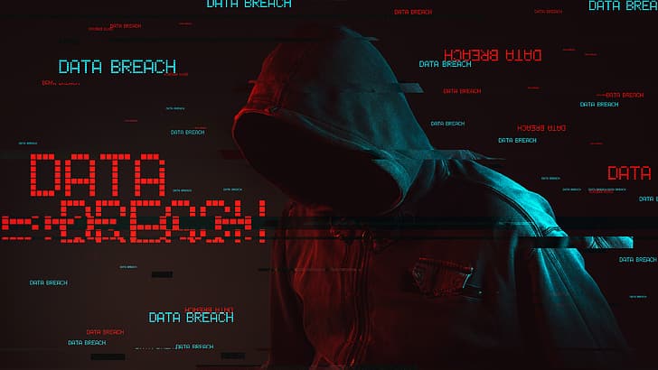 hacking, black jackets, hoods, Data Breach