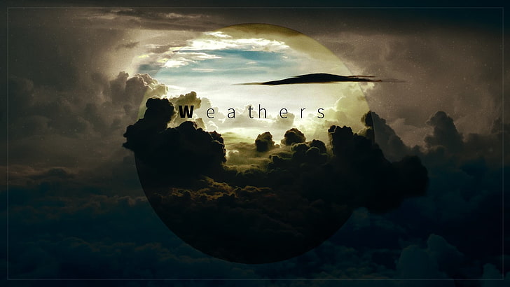 Weathers digital wallpaper, sky, clouds, summer, spring, winter, HD wallpaper
