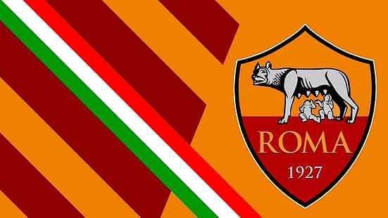 HD wallpaper: AS Roma, ASR, logo, logotype, Rome, red, gold, SPQR, wolf, Nike - Wallpaper Flare