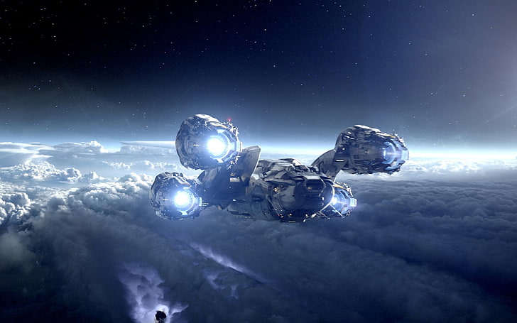 Prometheus (movie), space, spaceship
