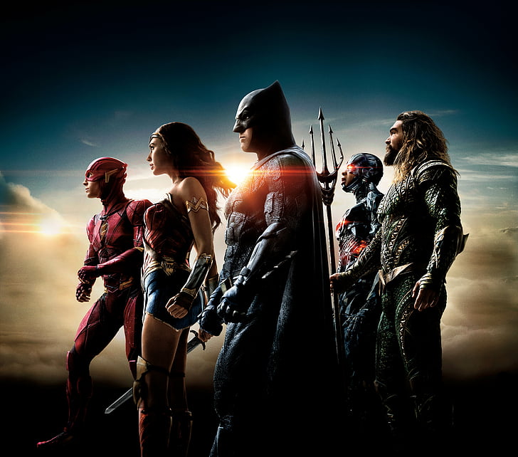 Justice League, Ben Affleck, Henry Cavill, Jason Momoa, Gal Gadot, HD wallpaper