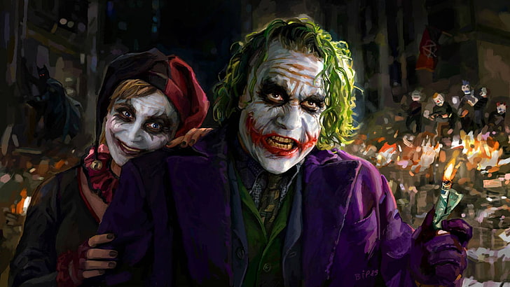 HD wallpaper: Harley Quinn and Joker wallpaper, DC Comics, artwork, Batman  | Wallpaper Flare