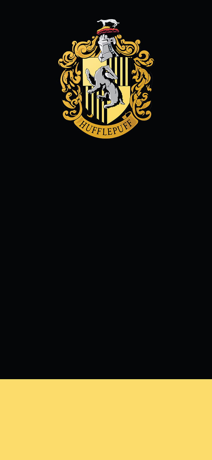 HD wallpaper: Harry Potter, minimalism, black, yellow | Wallpaper Flare