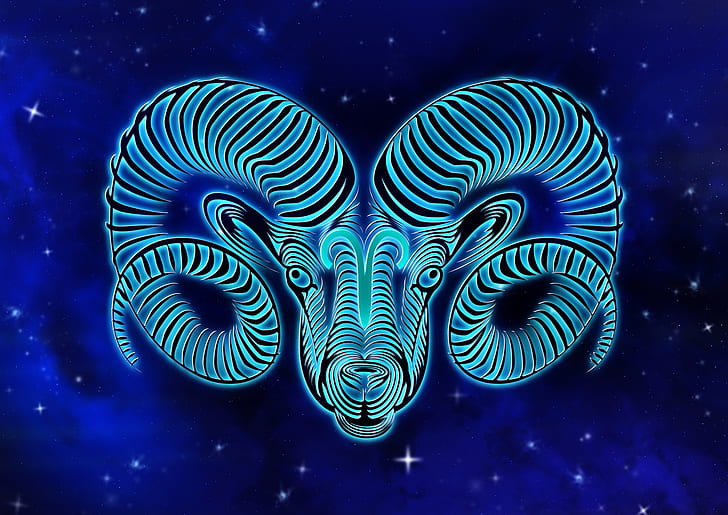 Online crop HD wallpaper Artistic, Zodiac, Aries (Astrology