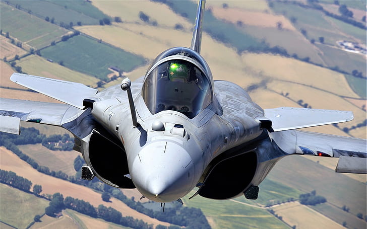 Pilot, Dassault Rafale, The French air force, Cockpit, ILS, HD wallpaper