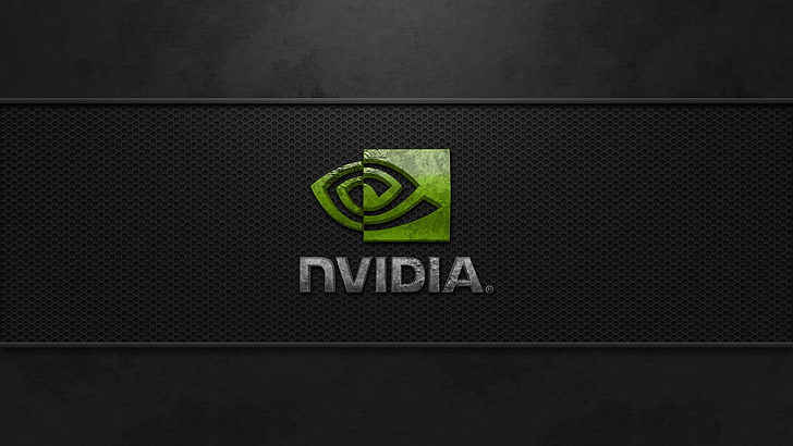 Nvidia logo, communication, text, western script, no people, green color, HD wallpaper