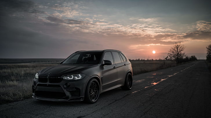 sunset, 2018, BMW X5, X5M, Z Performance, HD wallpaper