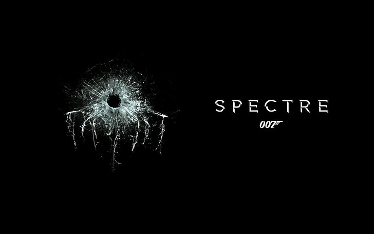Spectre 007 wallpaper, cracked, black background, James Bond, HD wallpaper