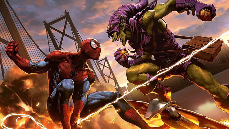Spider-Man, Green Goblin, HD wallpaper