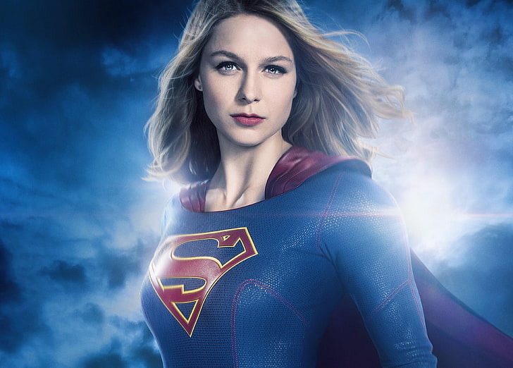 Supergirl Melissa Benoist, portrait, women, adult, one person, HD wallpaper