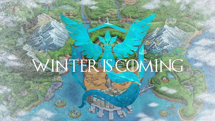 Winter Is Coming wallpaper, Pokémon, Pokemon Go, Team Mystic, HD wallpaper