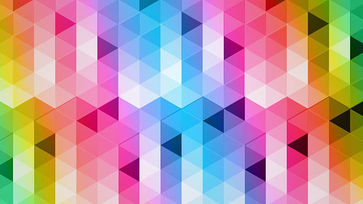 abstract, triangle, HD wallpaper