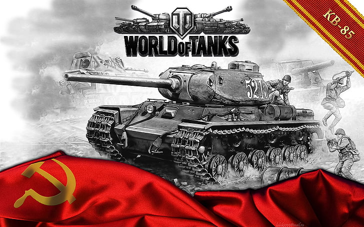 World of Tanks game application photo, art, USSR, WoT, The KV-85 HD wallpaper