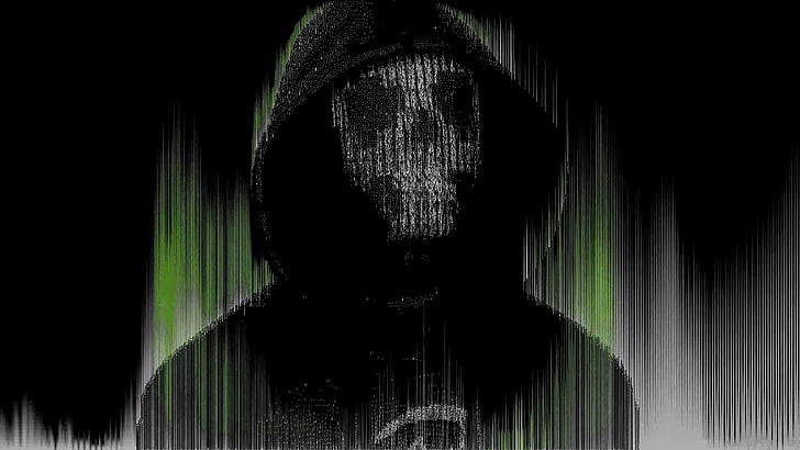 man wearing hoodie with skull mask illustration, DedSec, Watch Dogs 2, HD wallpaper