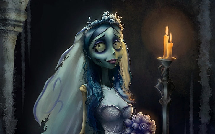 Corpse Bride, Gothic, movies, spooky, religion, spirituality, HD wallpaper