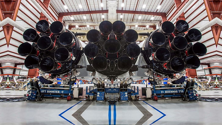 rocket, astronautics, Falcon Heavy, SpaceX, HD wallpaper