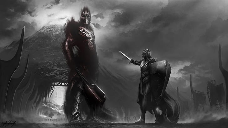 The Lord of the Rings, Fingolfin (Lord of the Rings), Morgoth (Lord of the Rings), HD wallpaper